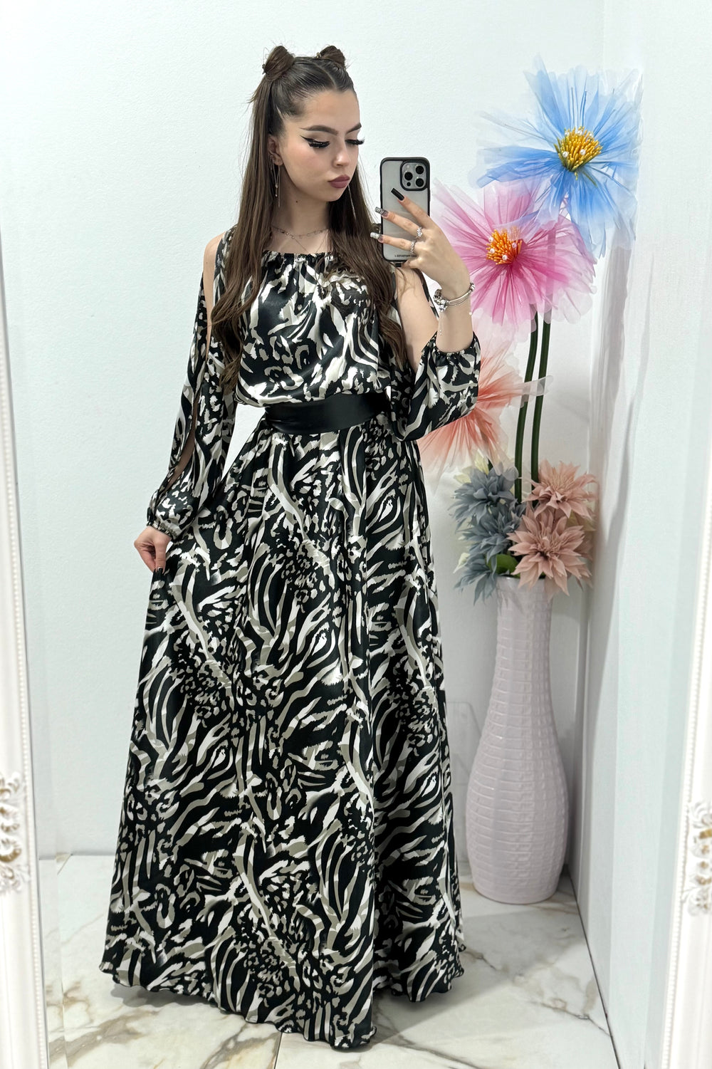 Rochie satin Deea