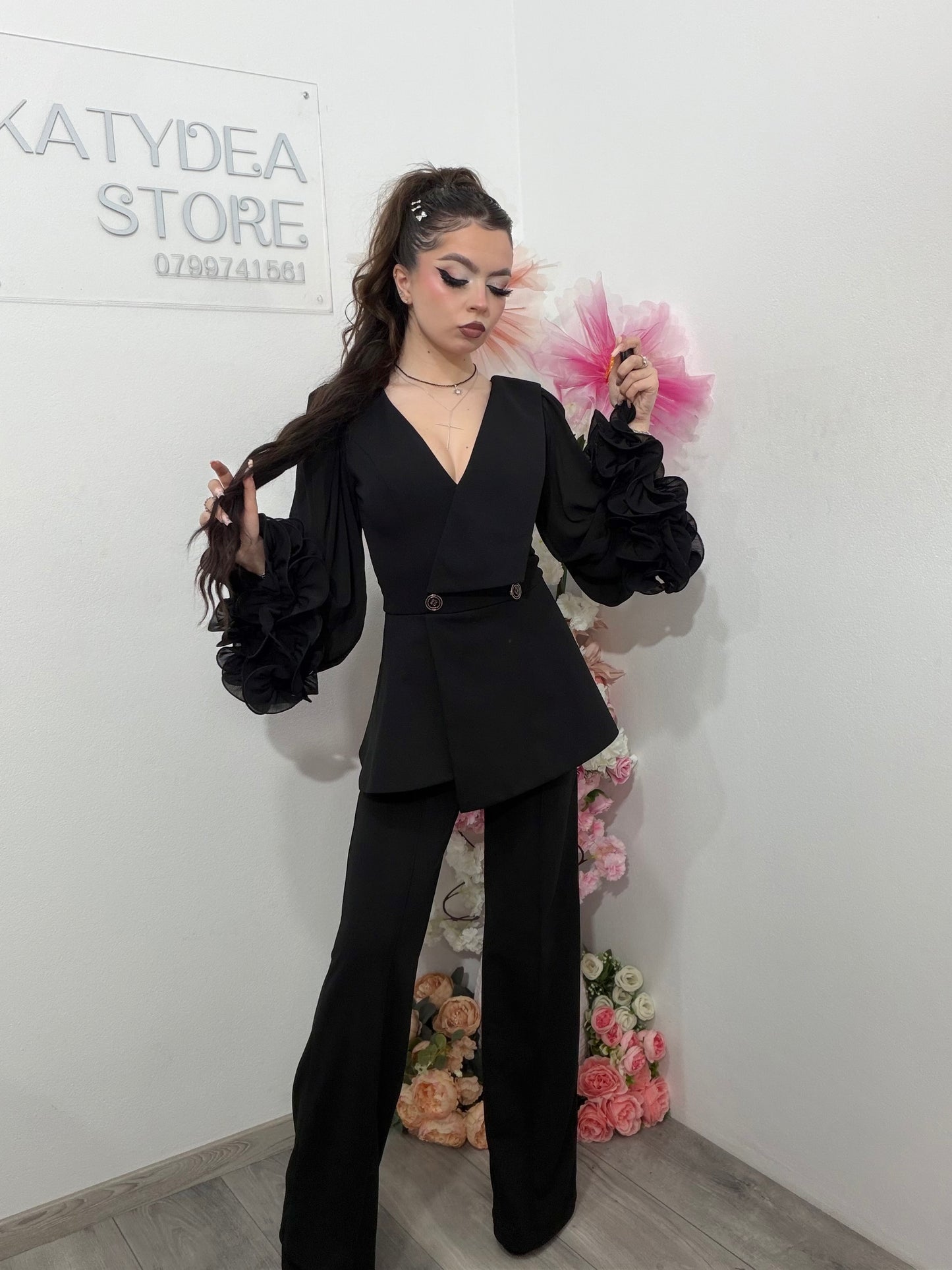 Salopeta eleganta neagra Helen