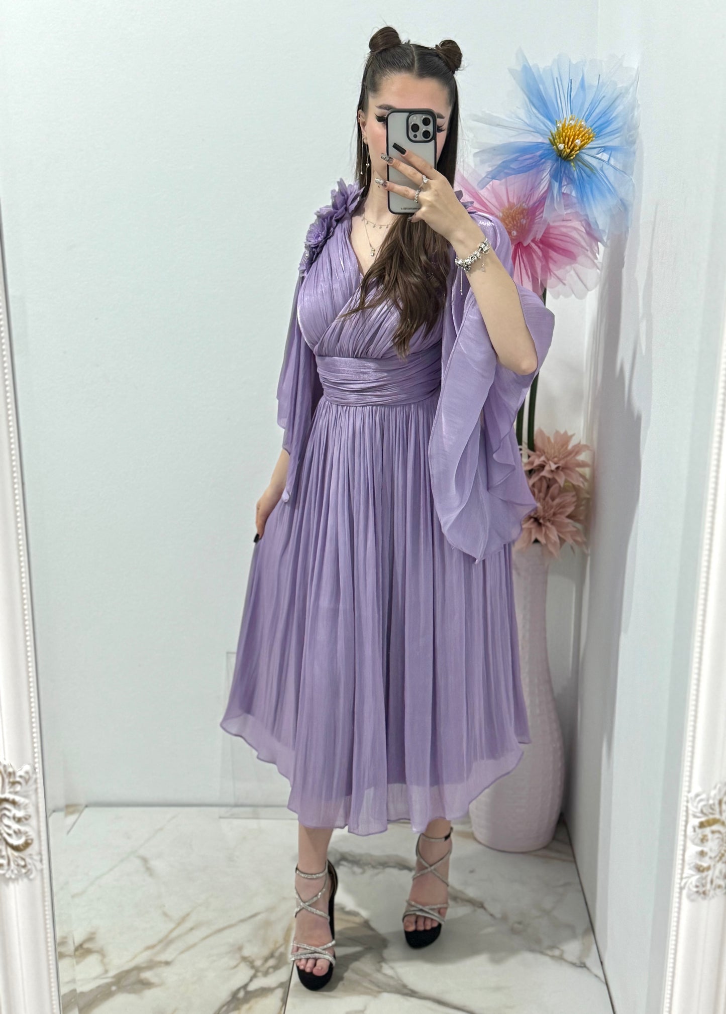 Rochie elegantă din organza Violetta