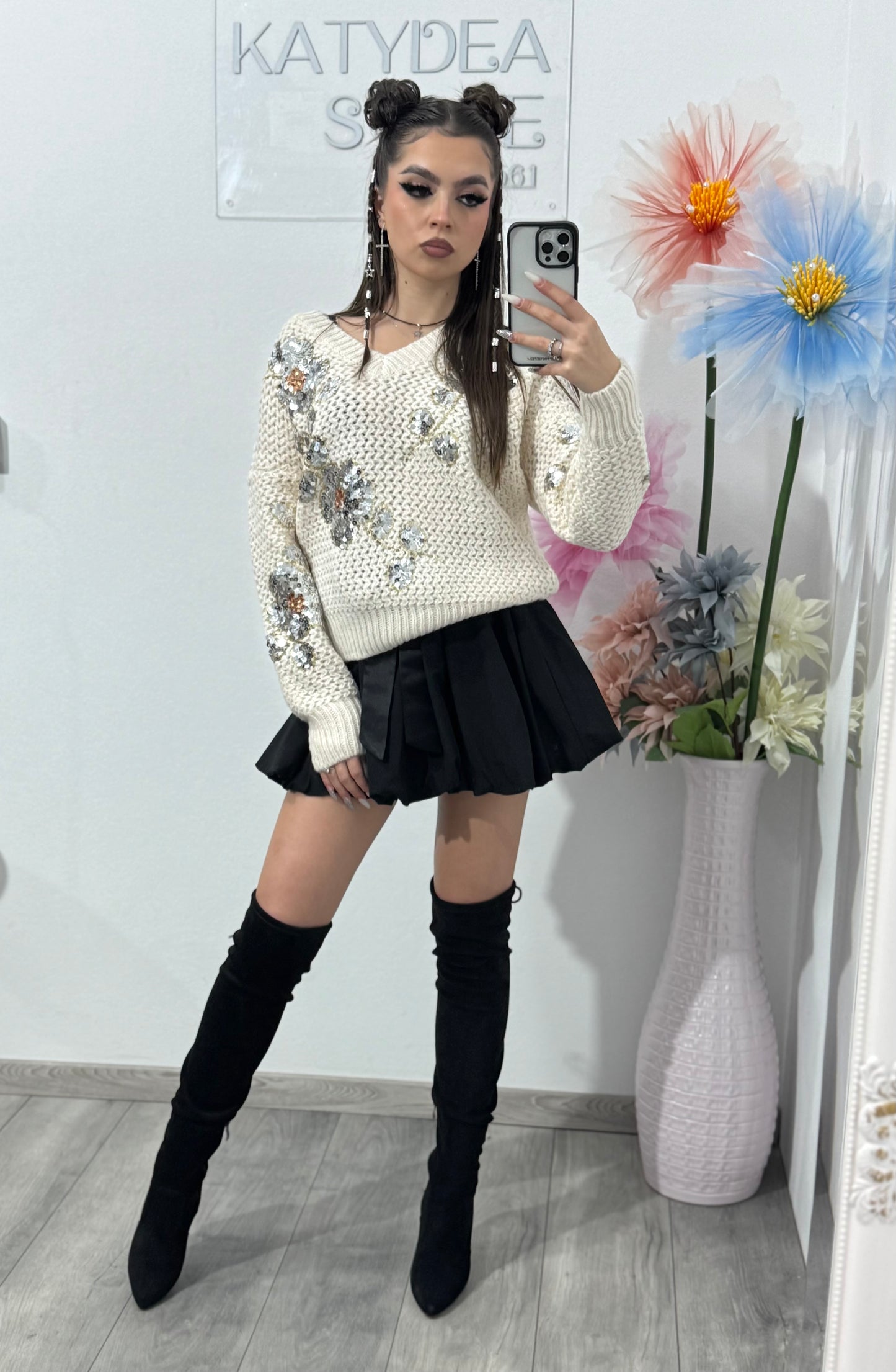 Pulover cu paiete ALEXA