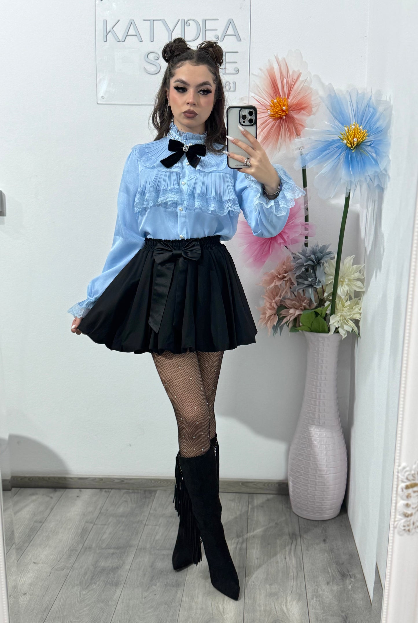 Fustă cu fundiță ANDREEA