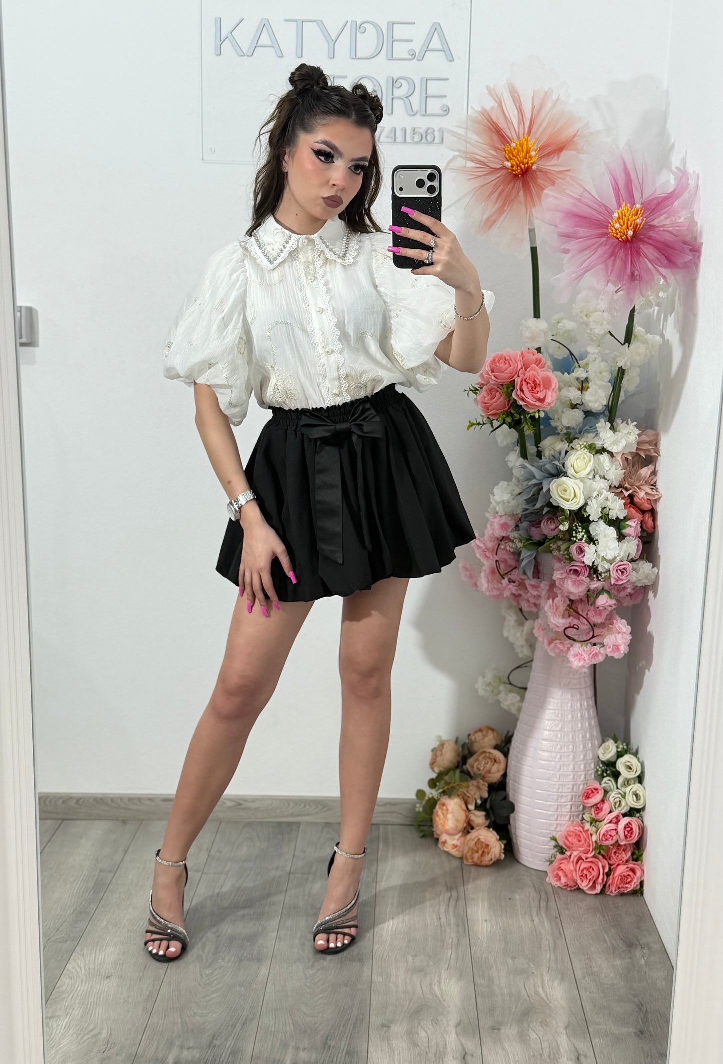Cămașă elegantă RAMONA albă