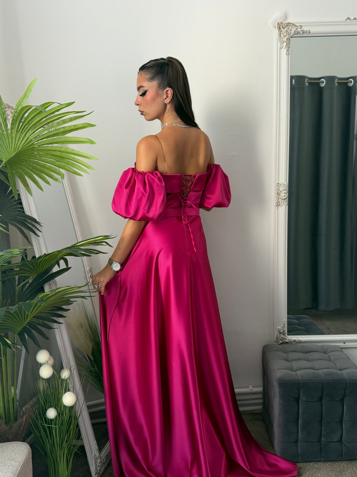 Rochie spectaculoasă fucsia CHIC