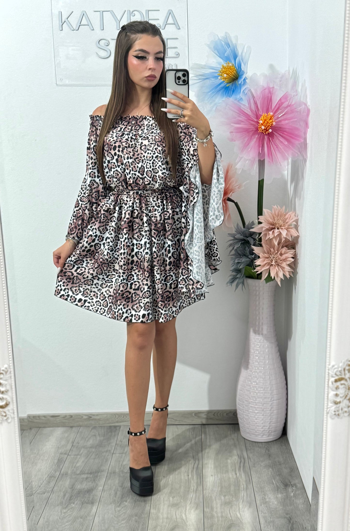 Rochie cu imprimeu Animalprint Maya