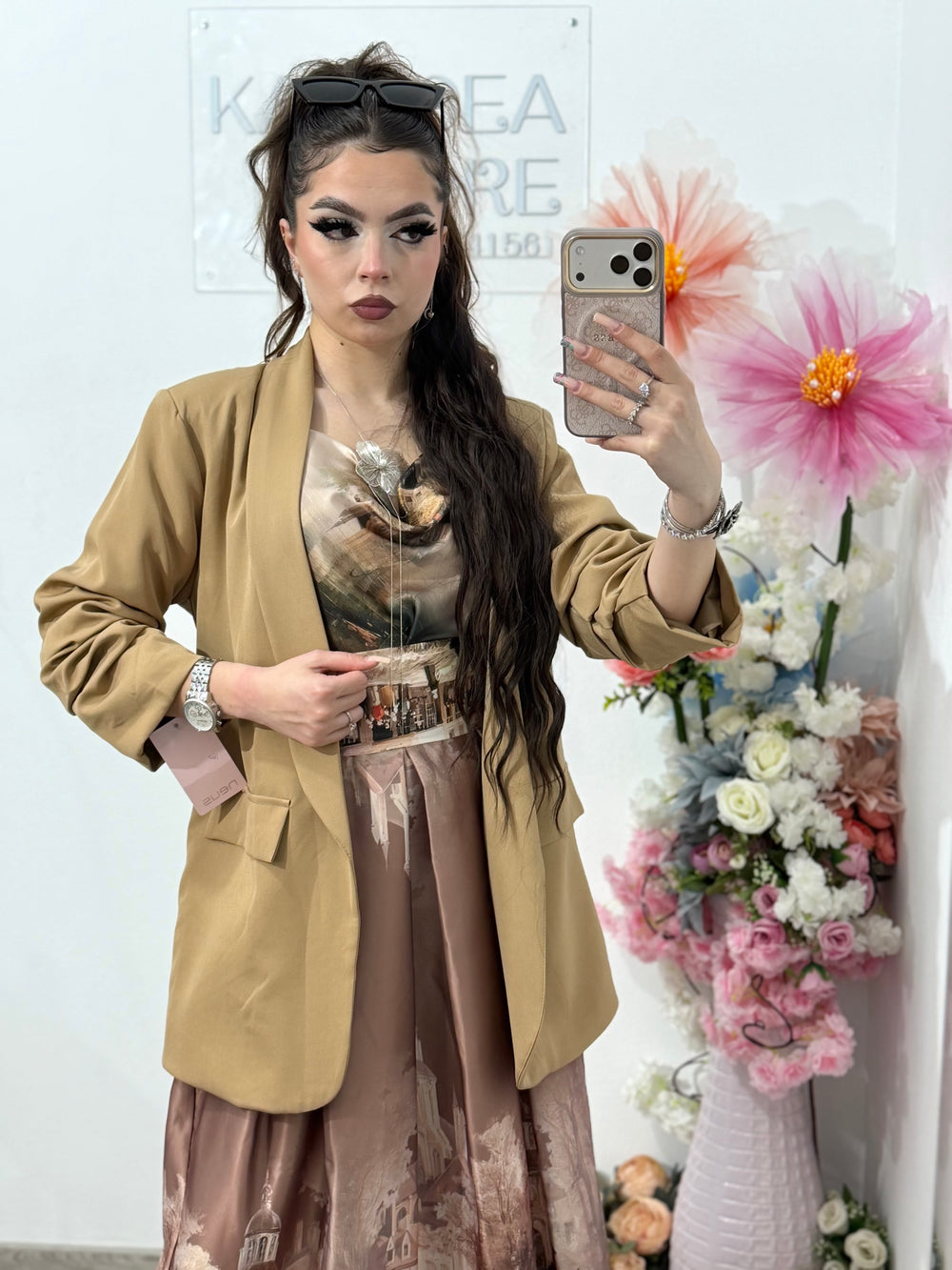 Sacou elegant capucino KARLA