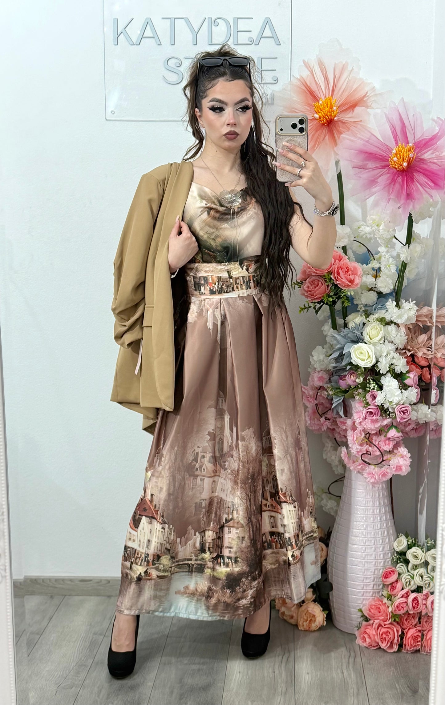 Sacou elegant capucino KARLA