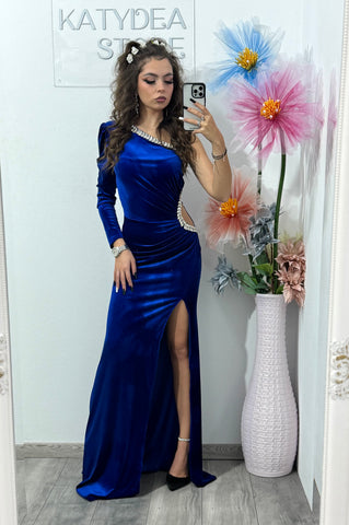 Rochie lunga din catifea Helena