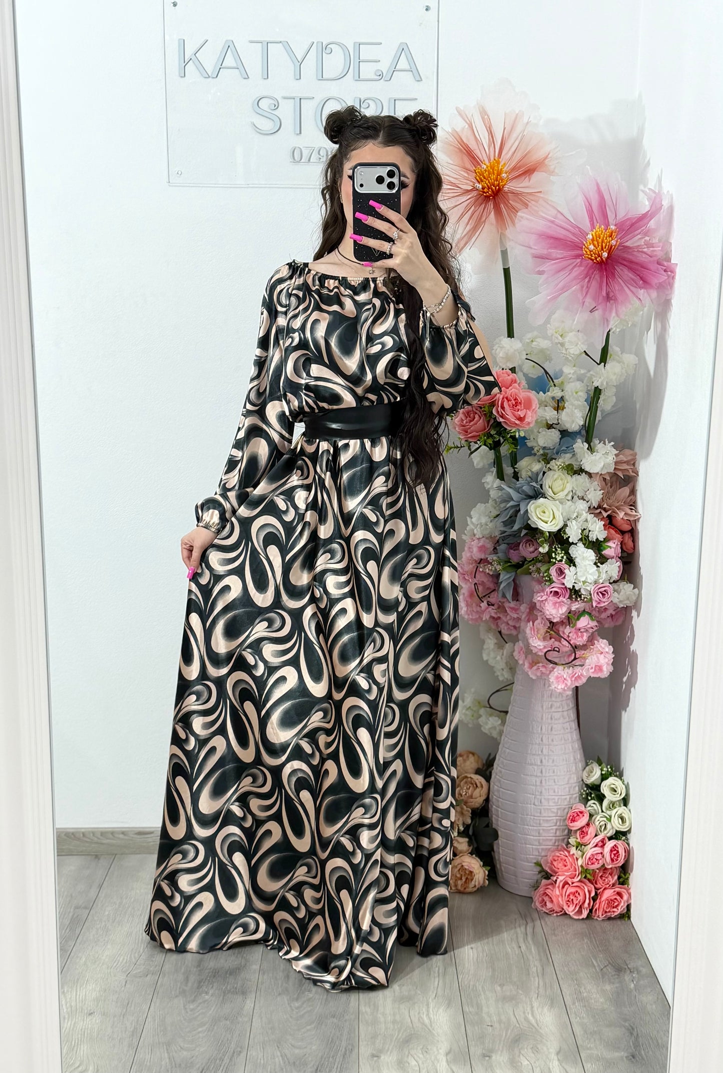 Rochie din satin Karina