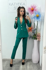 Costum elegant verde Janice