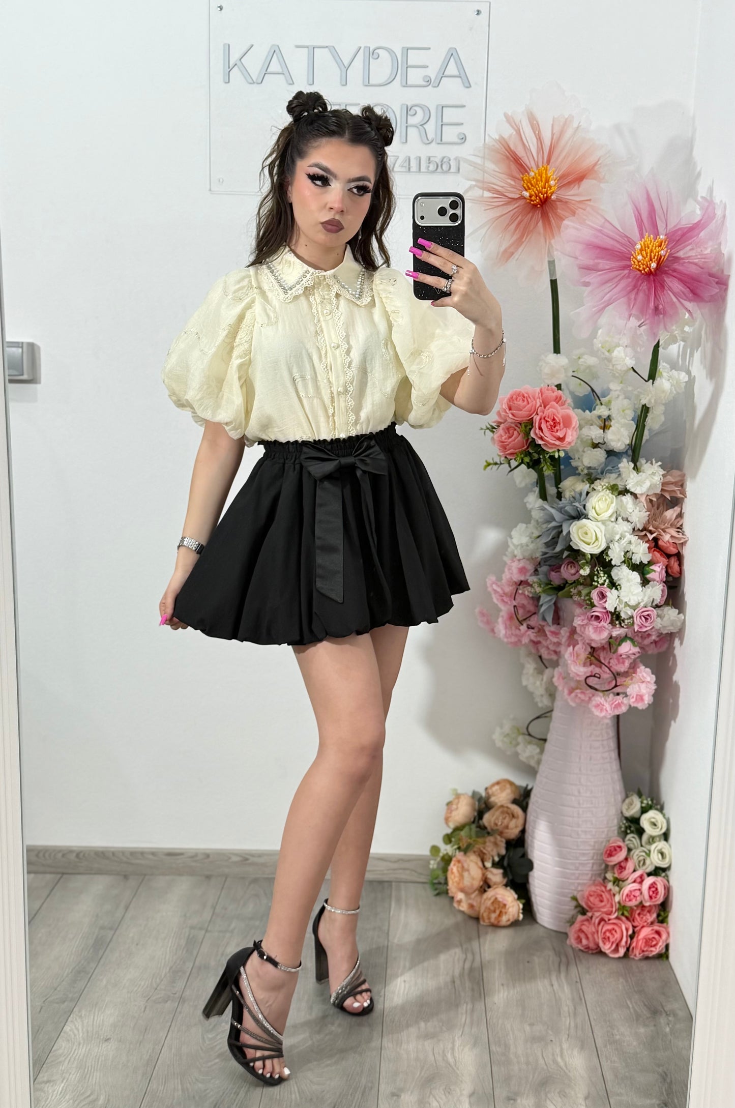 Cămașă elegantă RAMONA bej