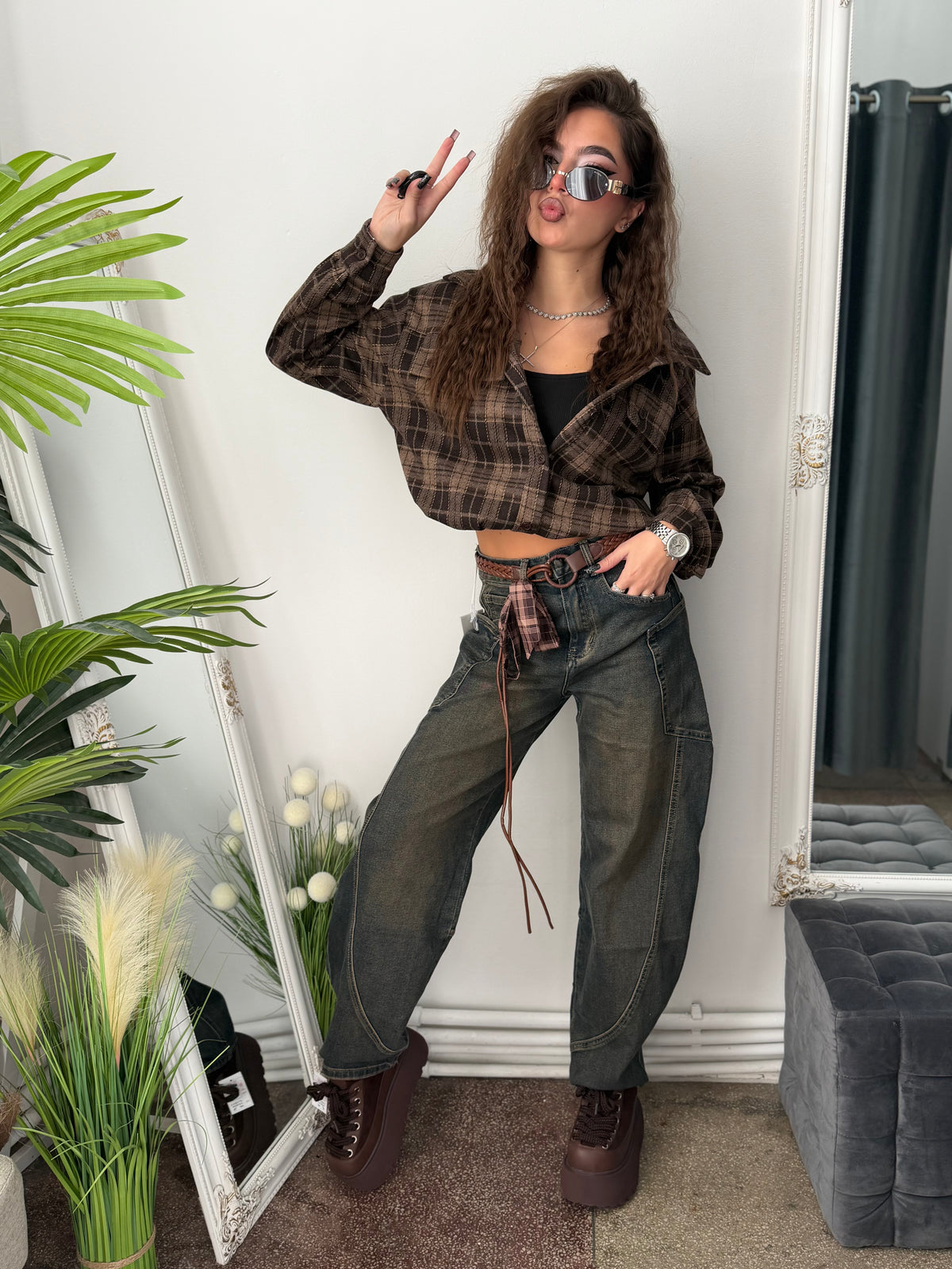 Jeans BalloonFit BROWN