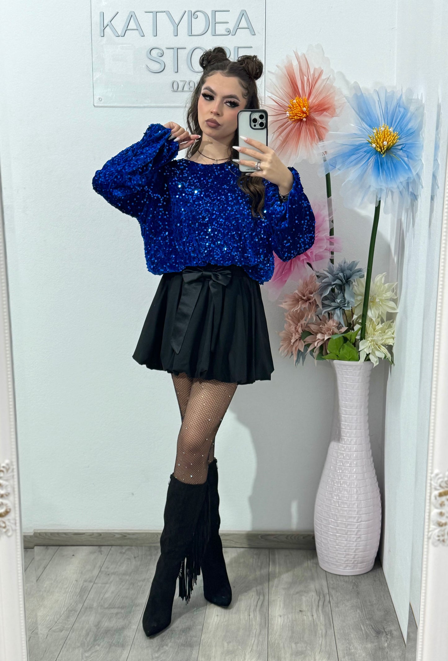 Bluză cu paiete KORIA