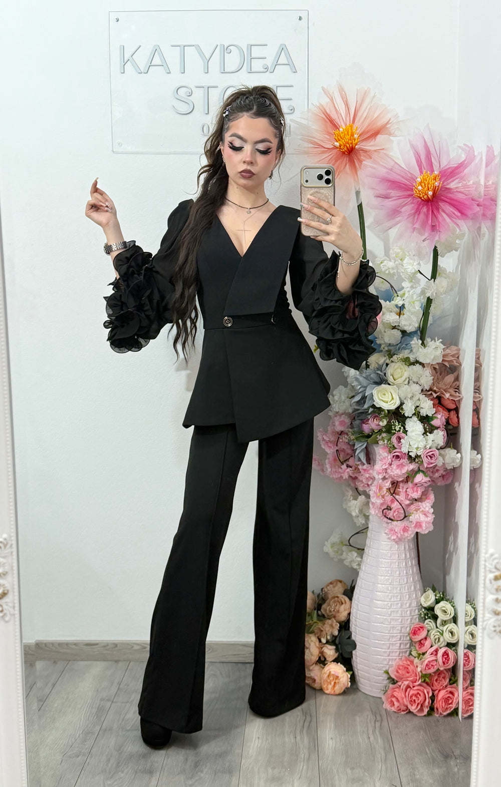 Salopeta eleganta neagra Helen