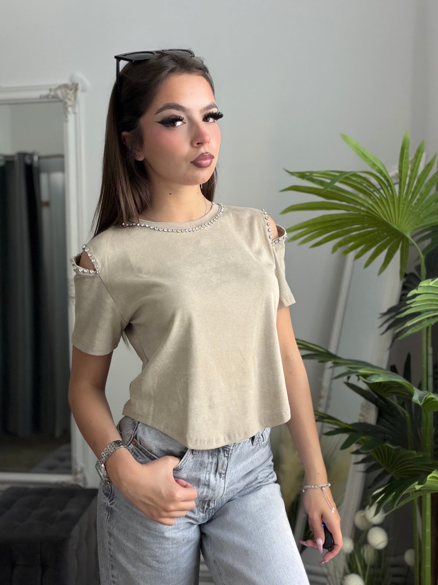 Tricou OANA beige