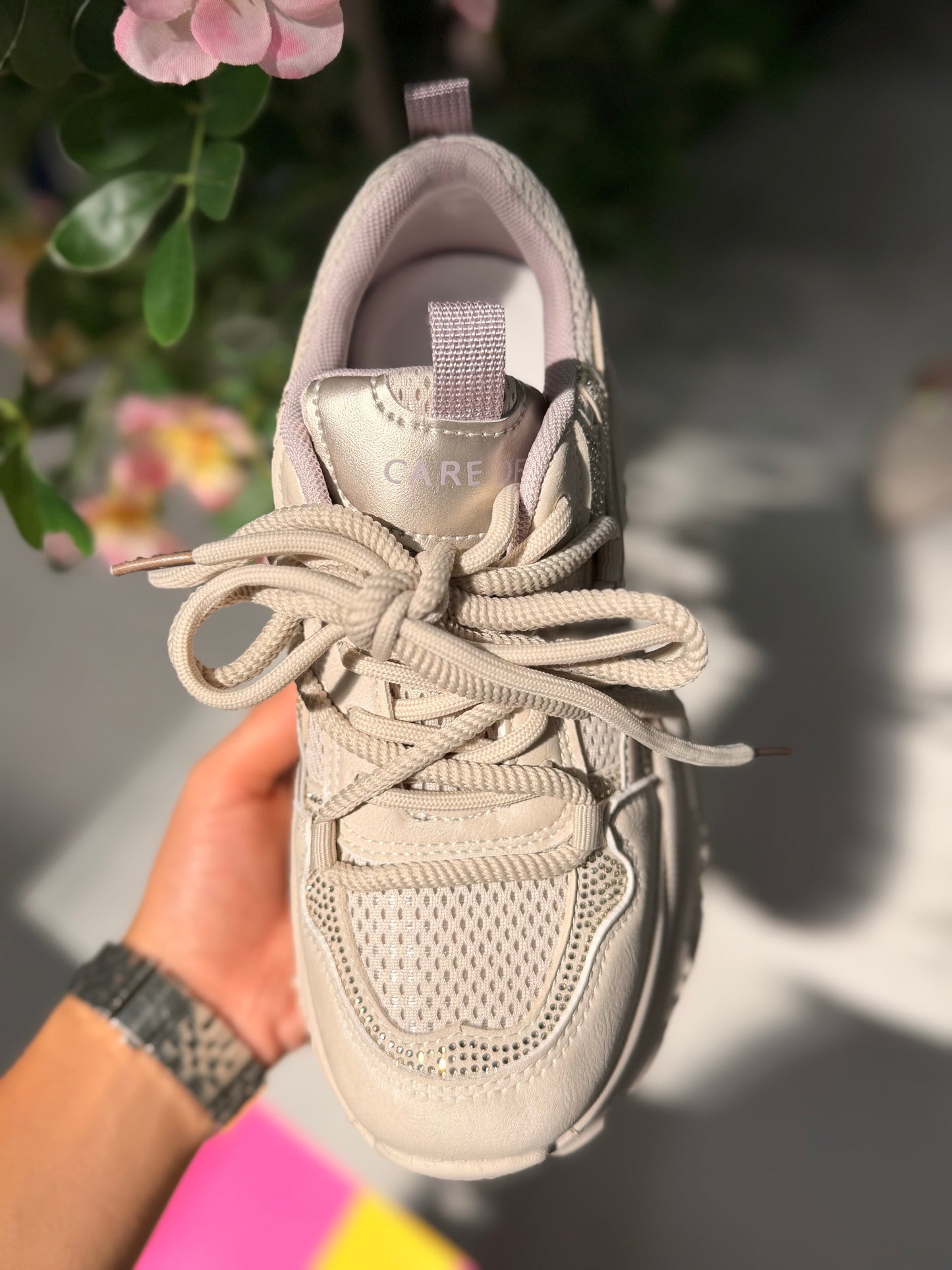 Adidași cu platformă BEIGE