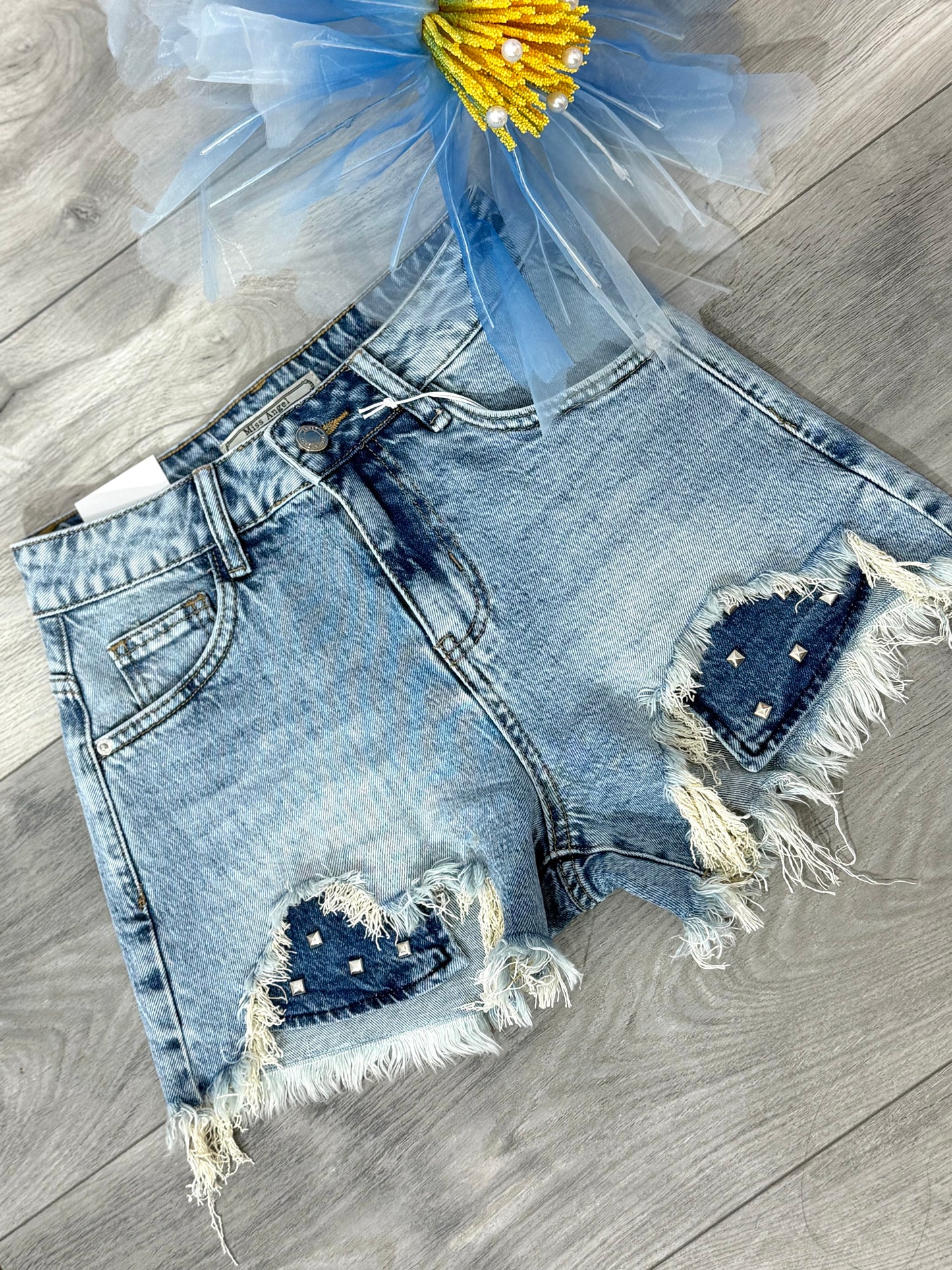Pantaloni scurți din denim ALINNE