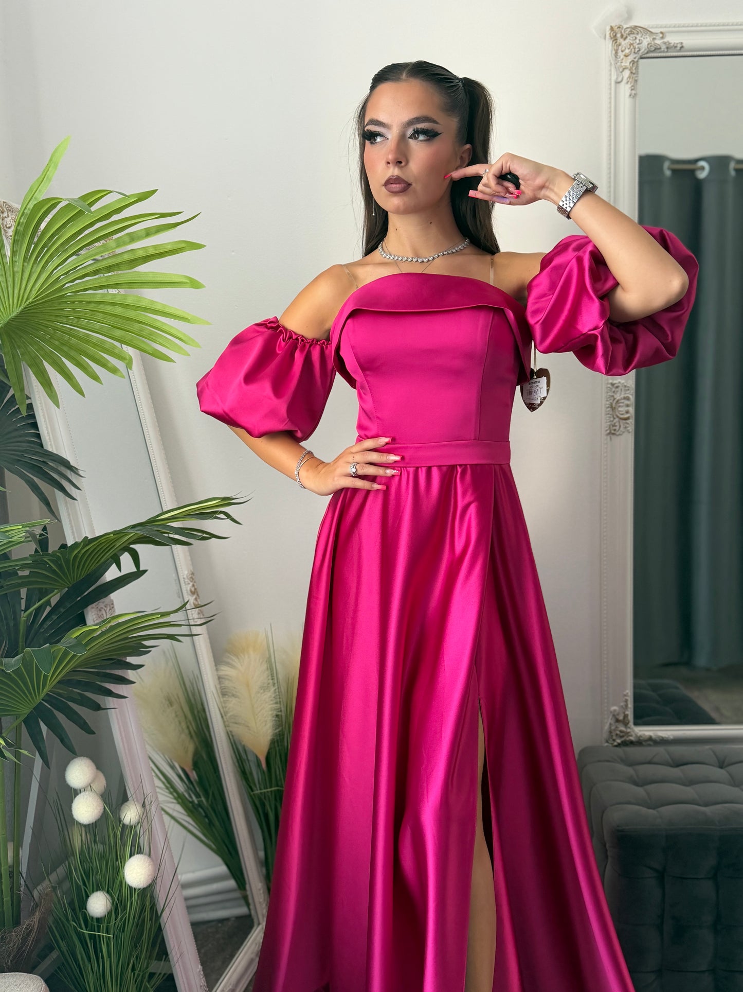 Rochie spectaculoasă fucsia CHIC