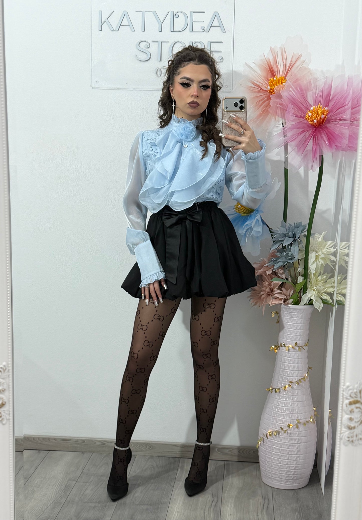 Cămașă elegantă din dantelă PRINCESS