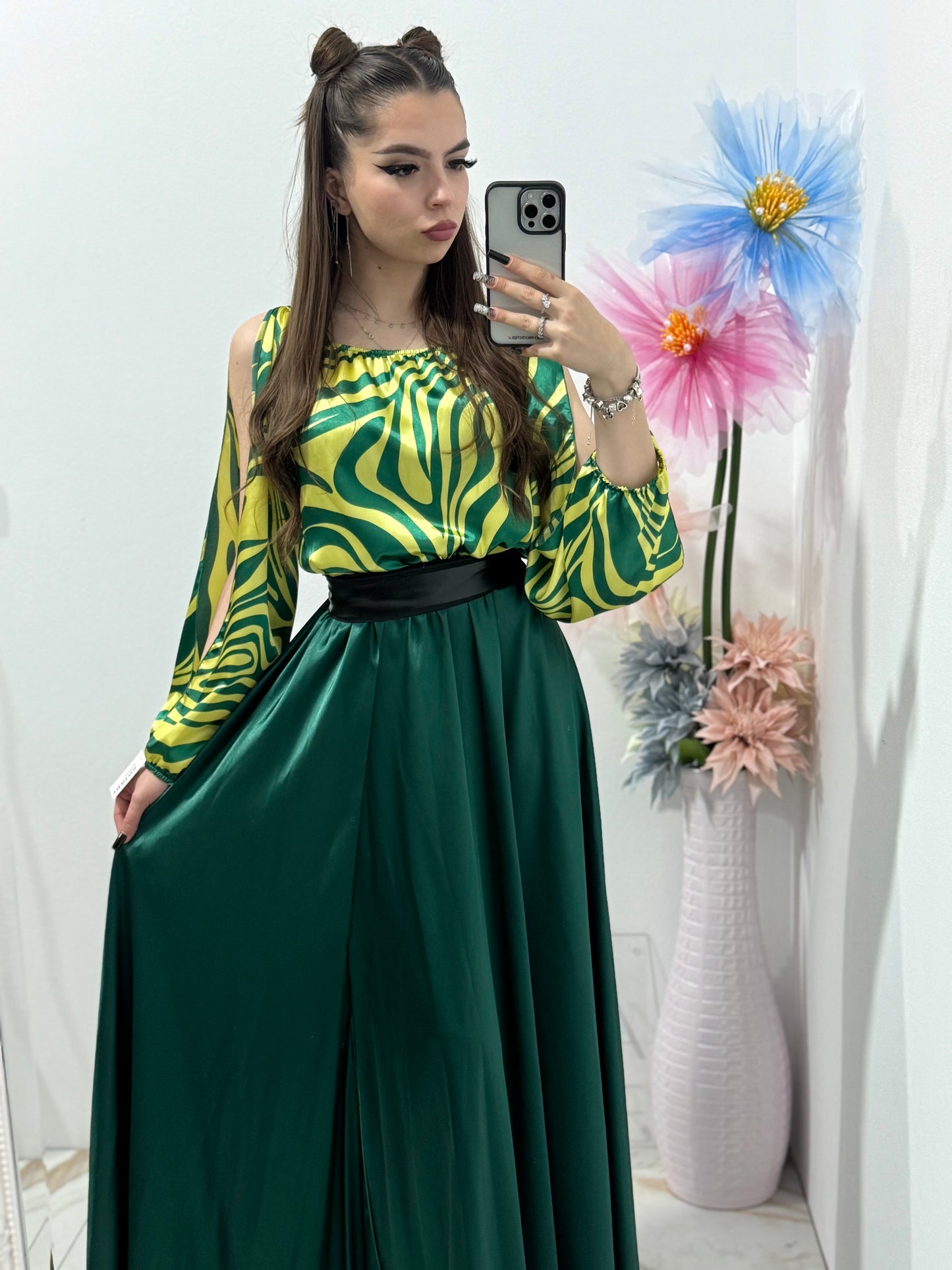 Rochie satin Anastasia