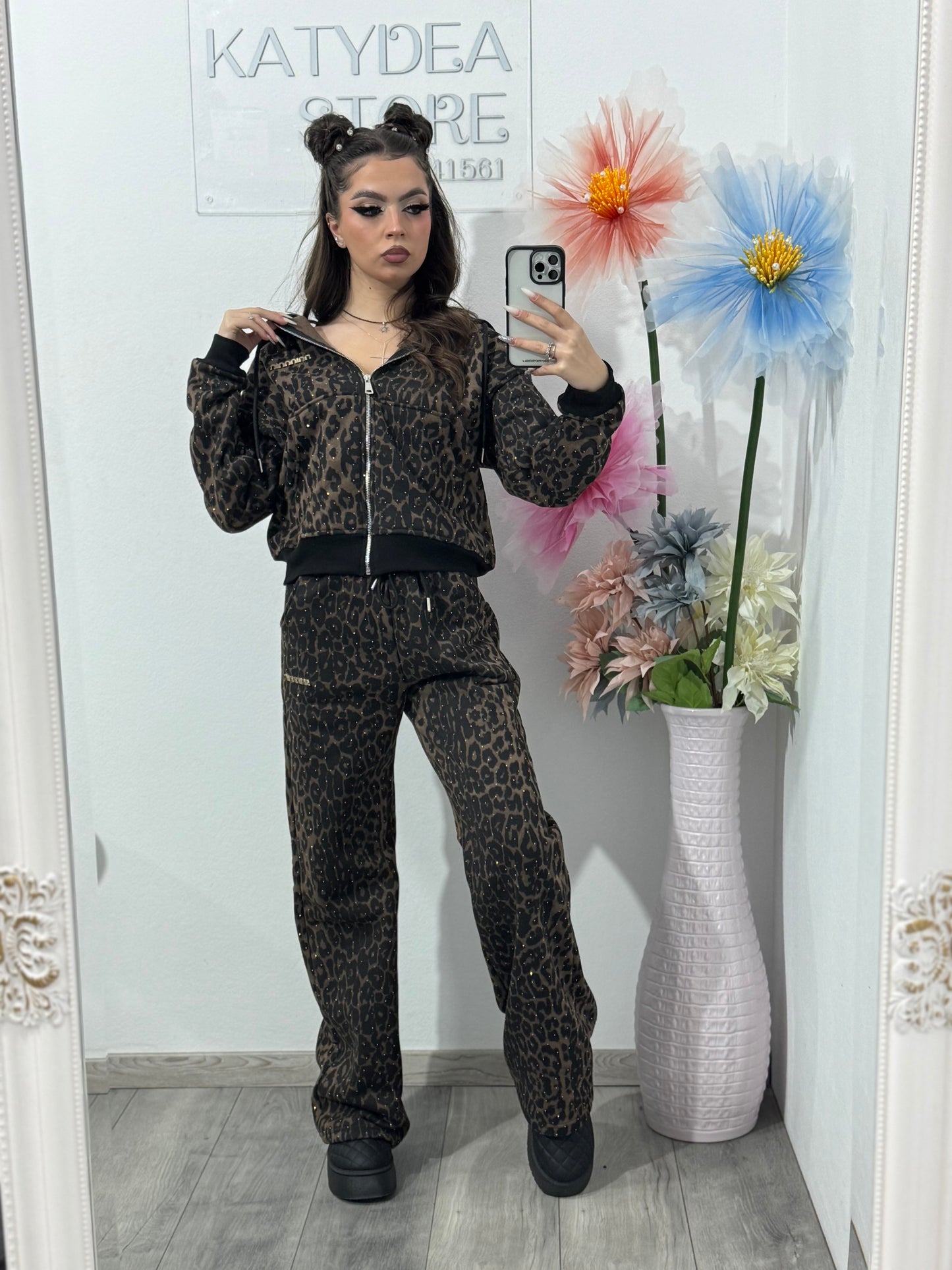 Compleu ANIMAL cu cristale ștanțate