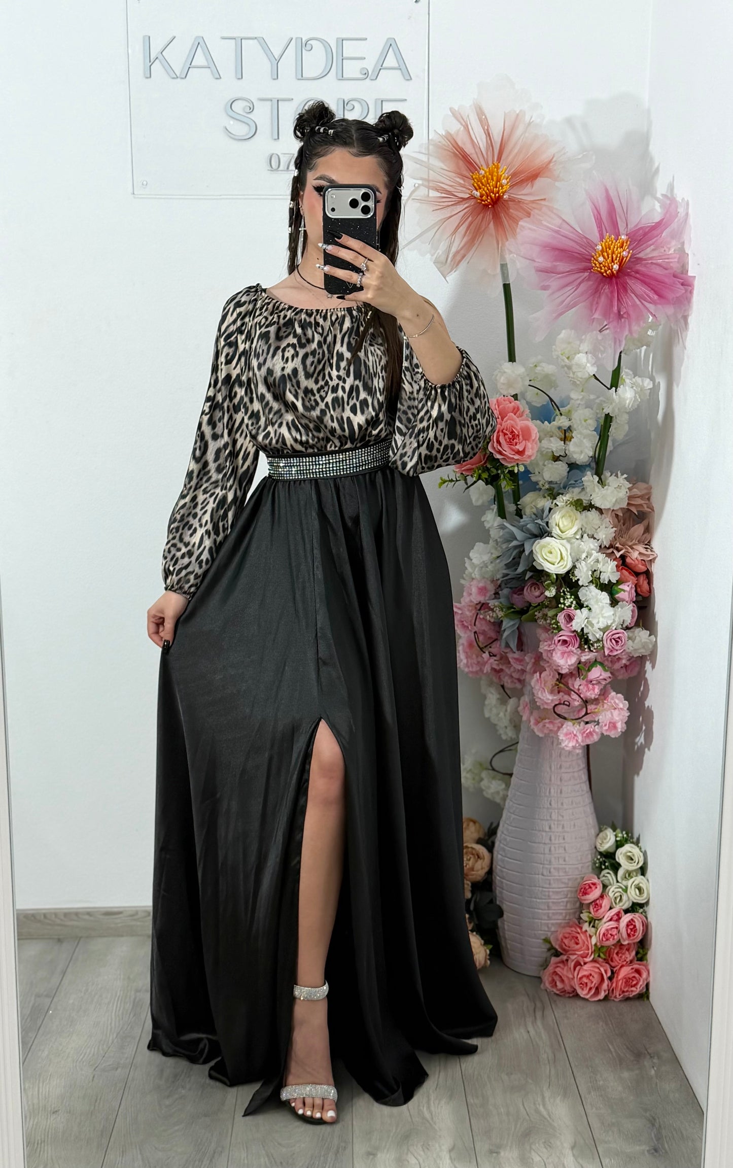 Rochie din satin lunga VICTORIA