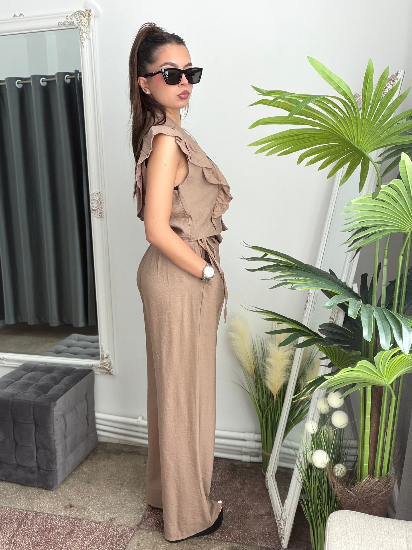 Compleu din în beige BELLE