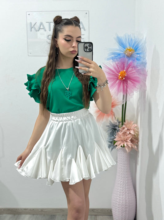 Cămașă elegantă verde intens Anabela