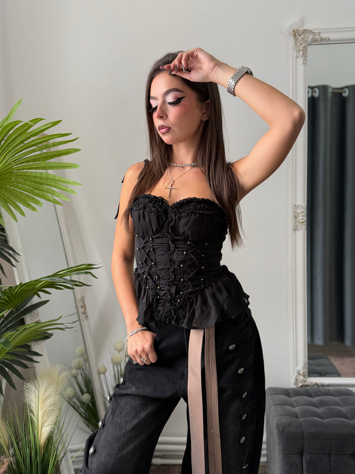 Top negru MARISSE