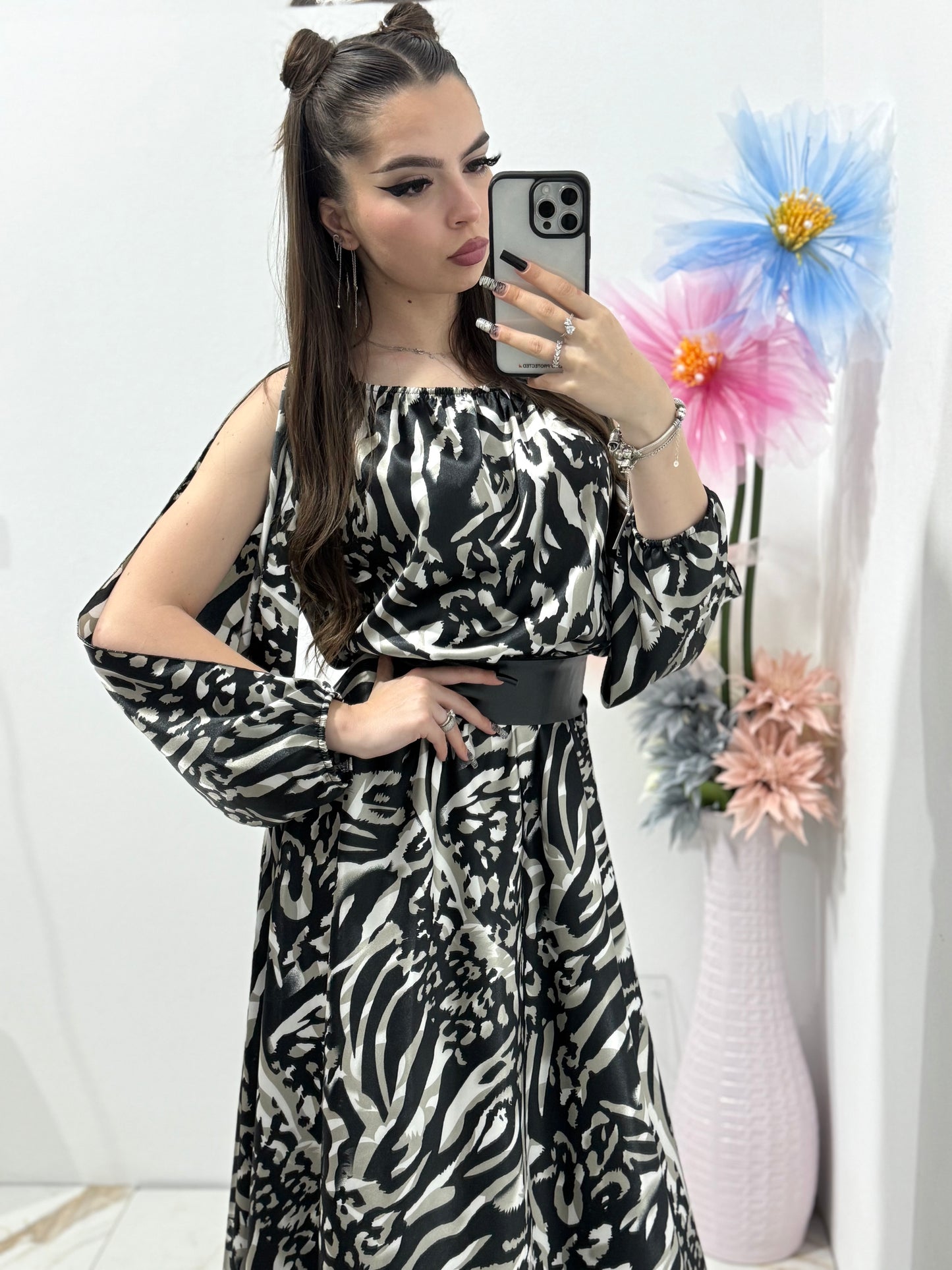 Rochie satin Deea