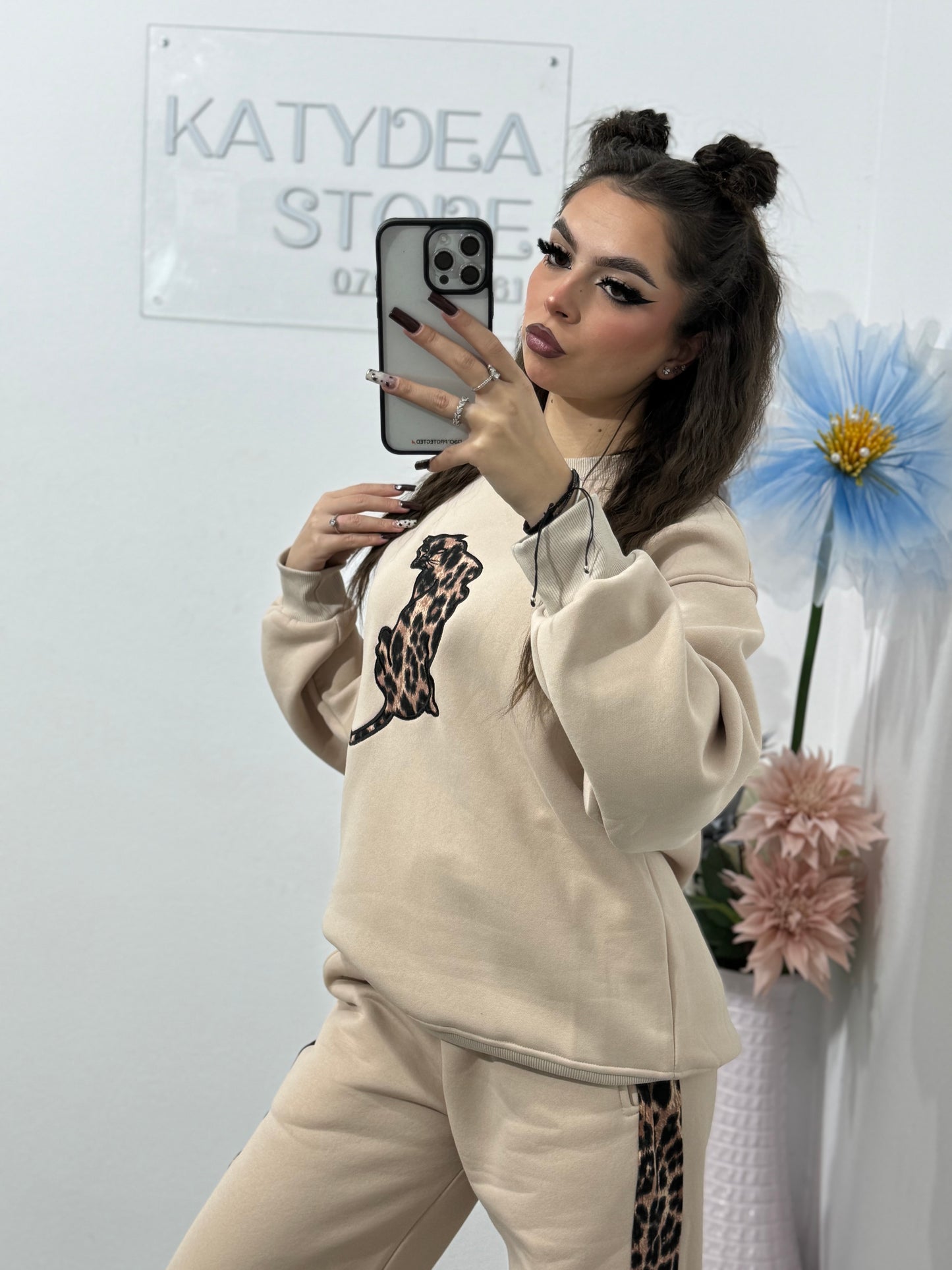 Compleu gros TIGER BEJ