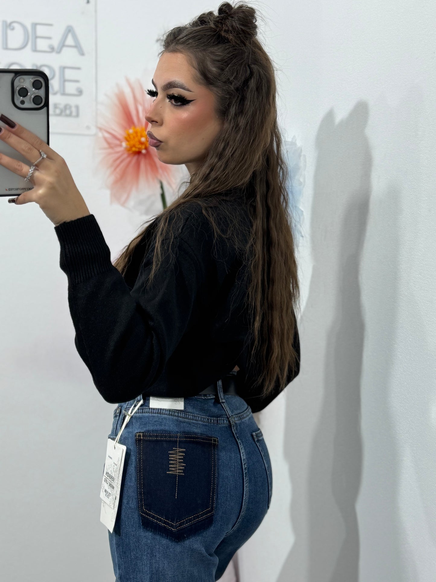 Jeans WideLeg albaștri Paula