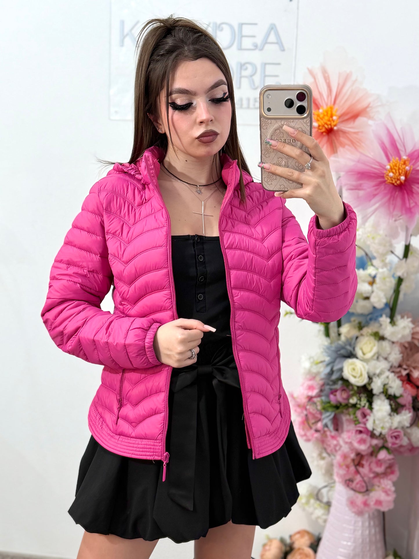 Geaca fucsia de primavara