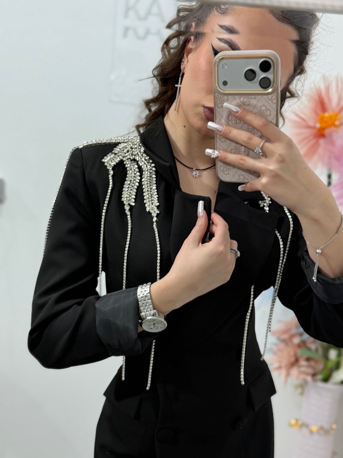 Rochie tip sacou neagră LAURETTE