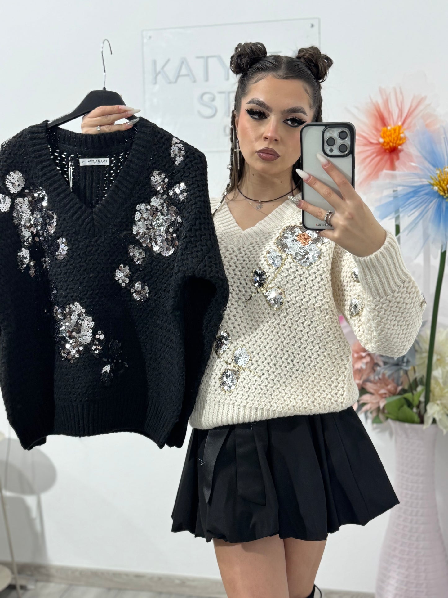 Pulover cu paiete ALEXA