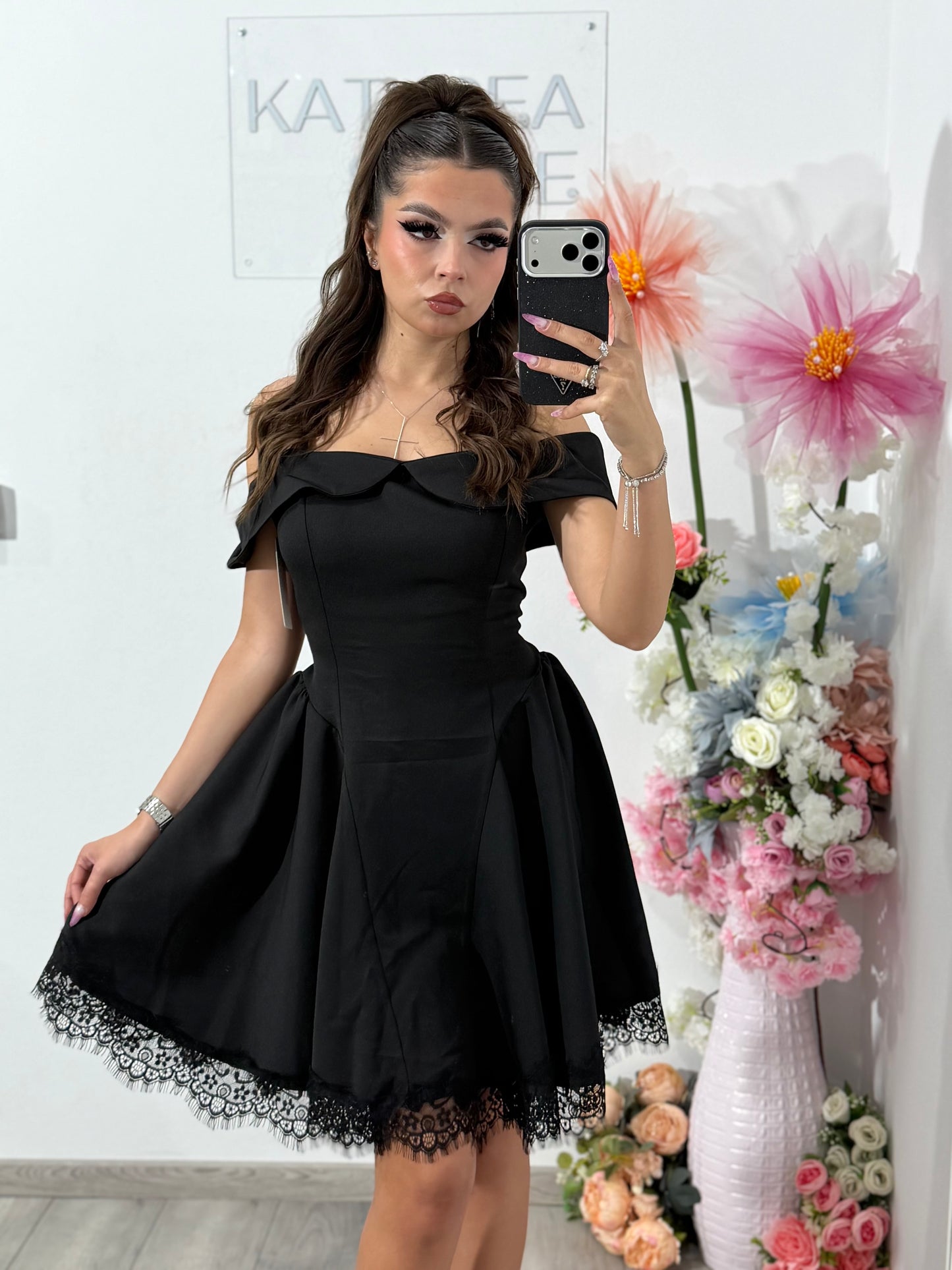 Rochie neagra Clary