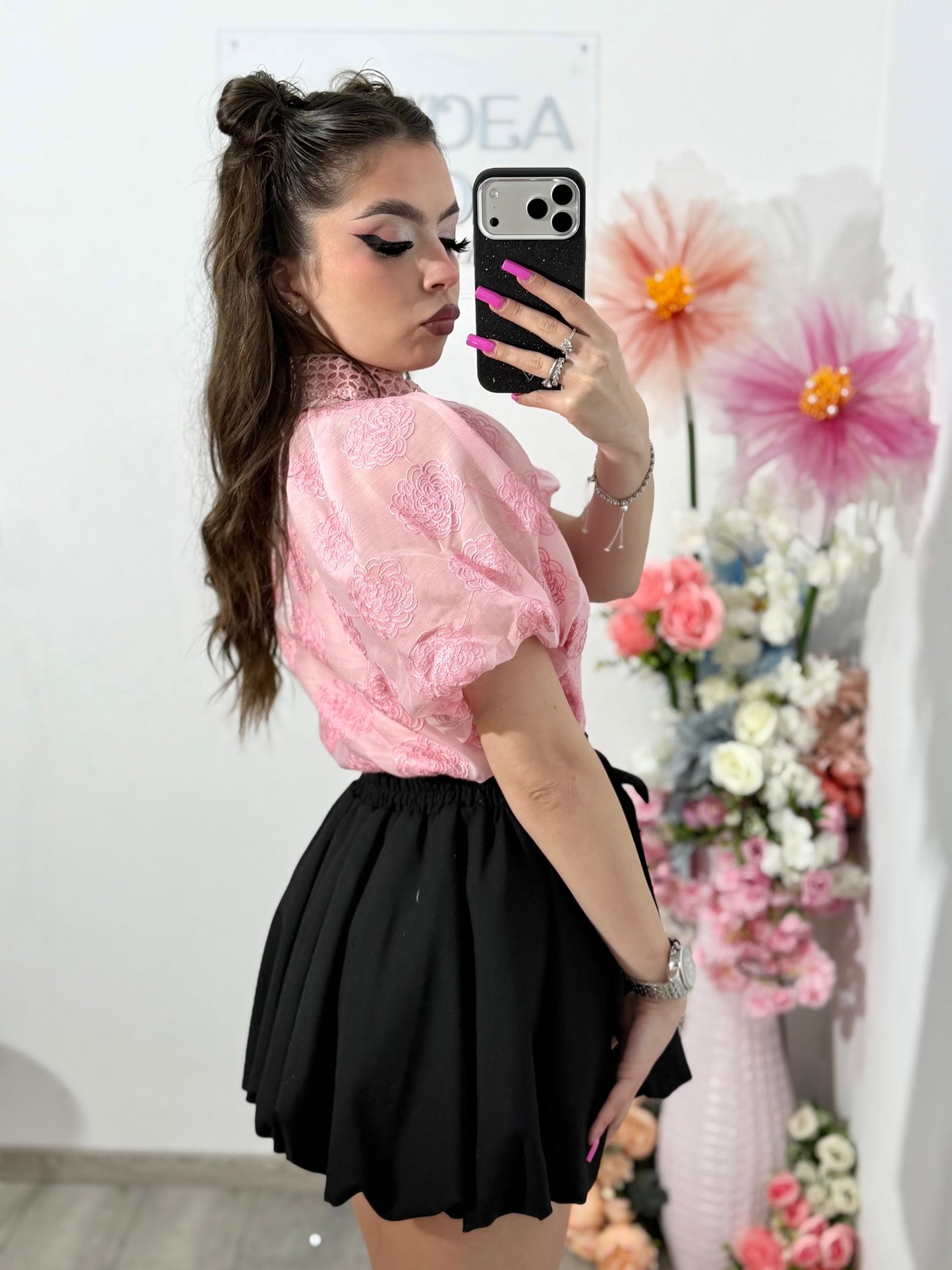 Cămașă elegantă ANAIS roz
