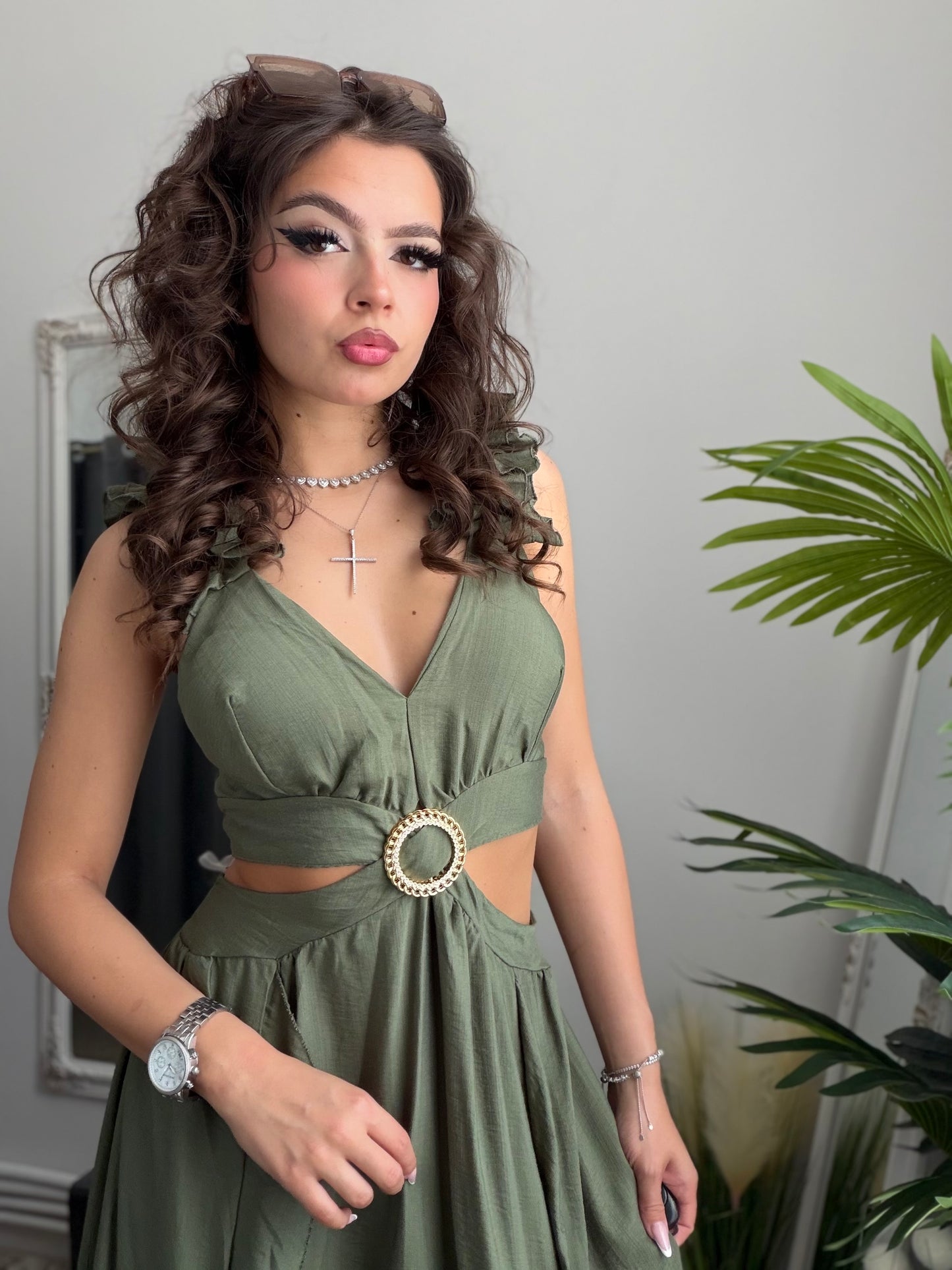 Rochie kaki Goddess
