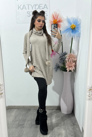 Pulover cu fular Herra