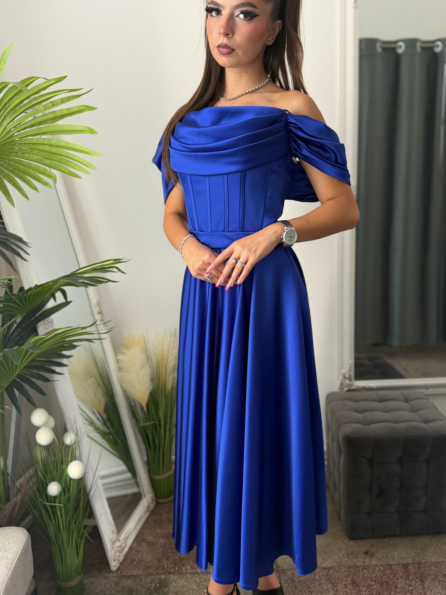 Rochie eleganta albastru royal