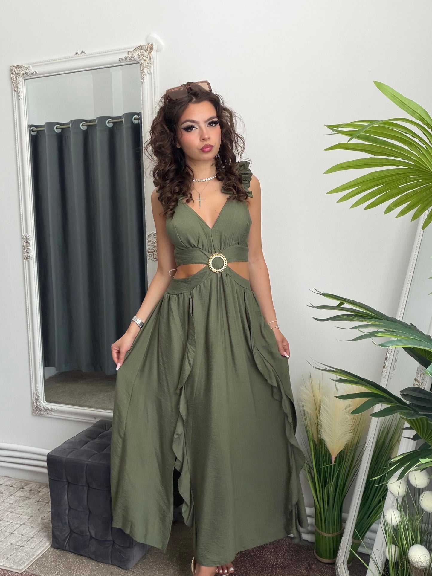 Rochie kaki Goddess