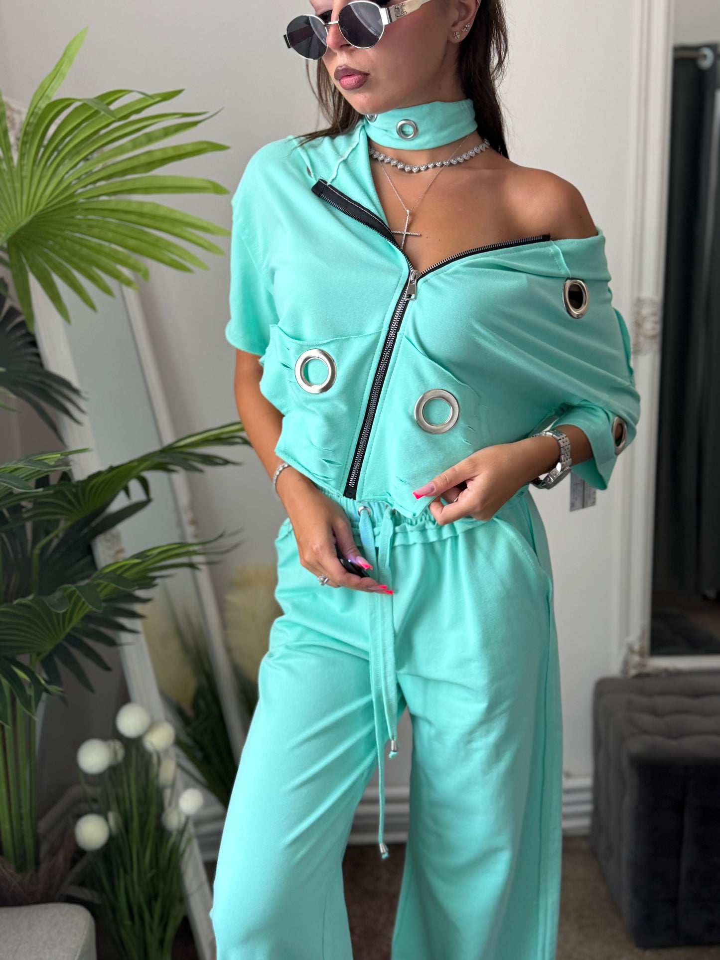 Compleu din 3 piese EXOTIC menta