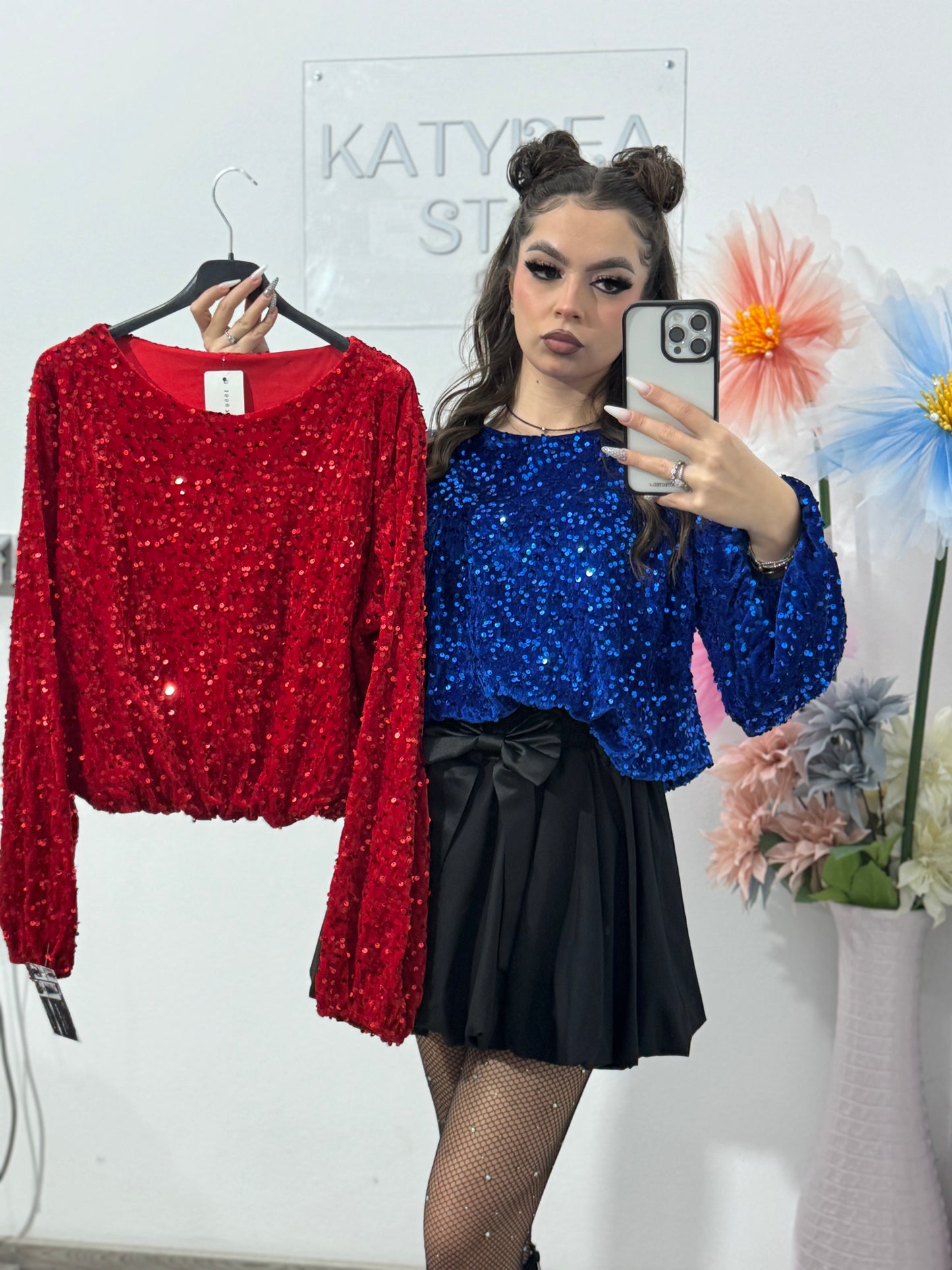 Bluză cu paiete KORIA