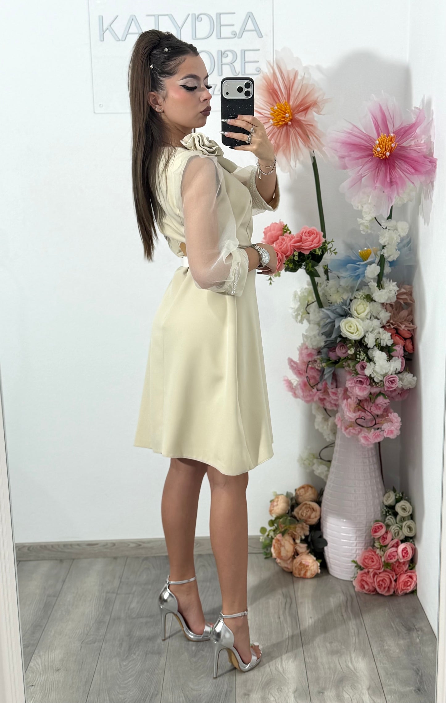 Rochie beige Isabelle