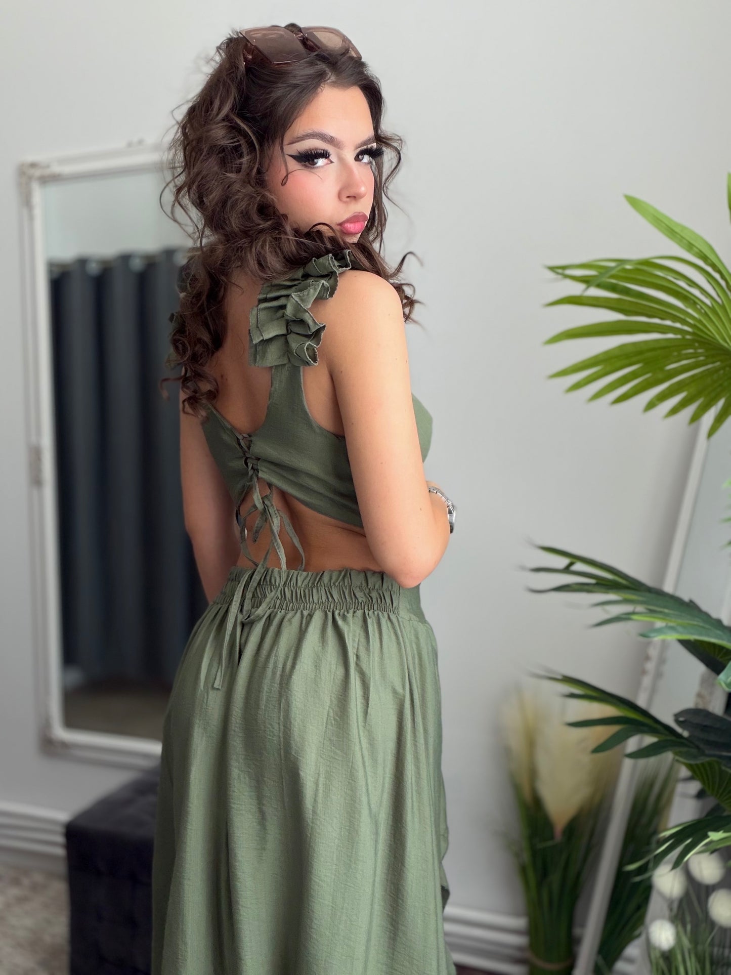 Rochie kaki Goddess