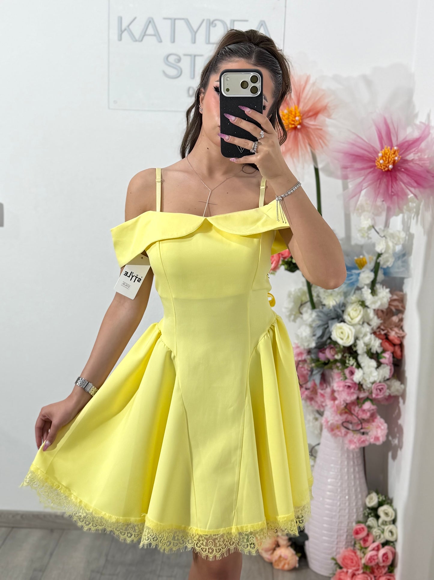 Rochie galbena Clary