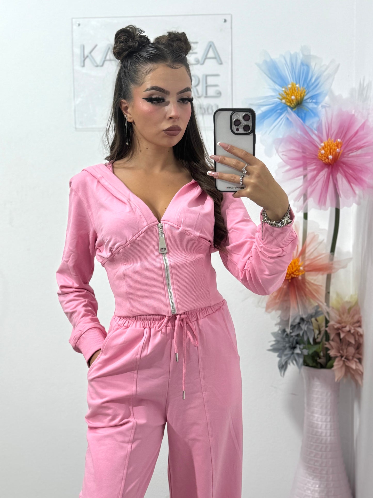 Compleu damă roz Anna