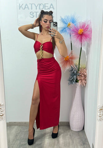 Rochie roșie Selena