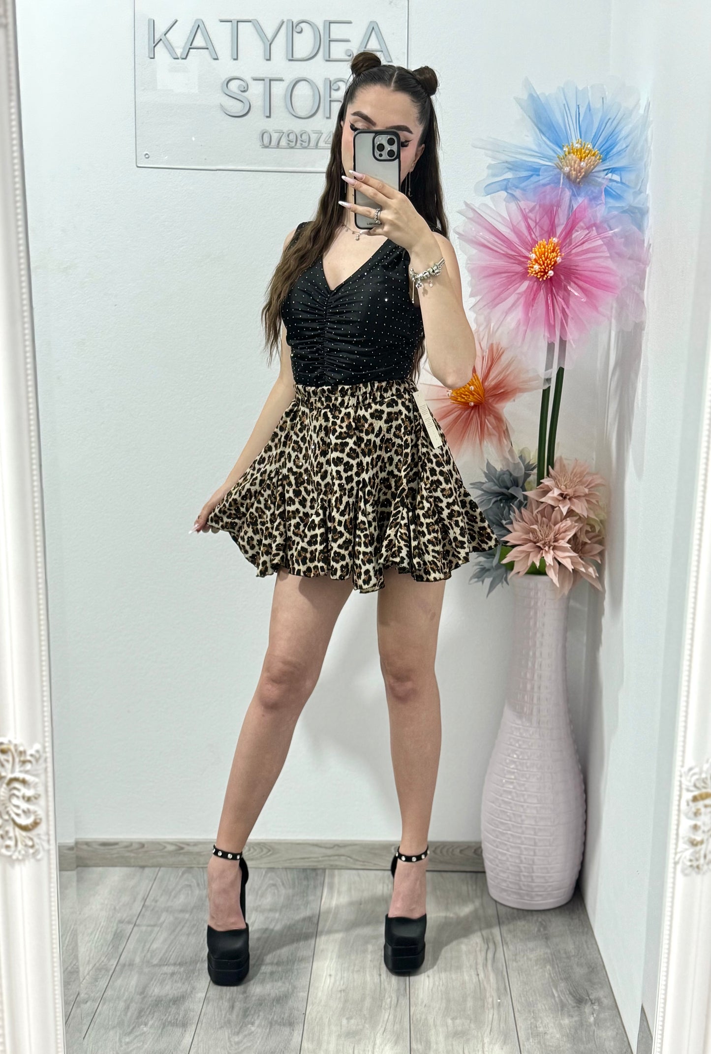 Body elegant cu cristale ștanțate Mirabela