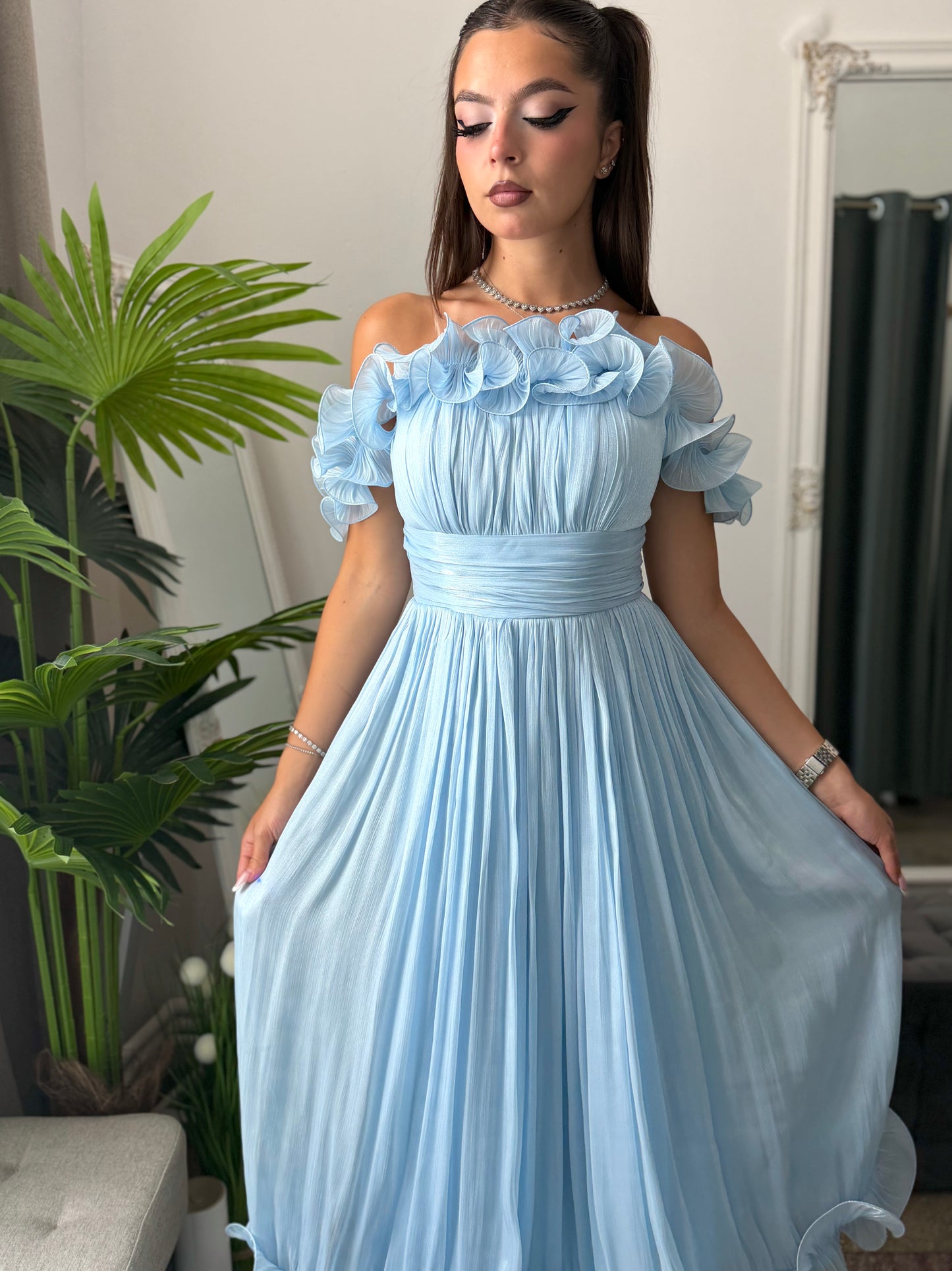 Rochie eleganta baby blue Paulinne