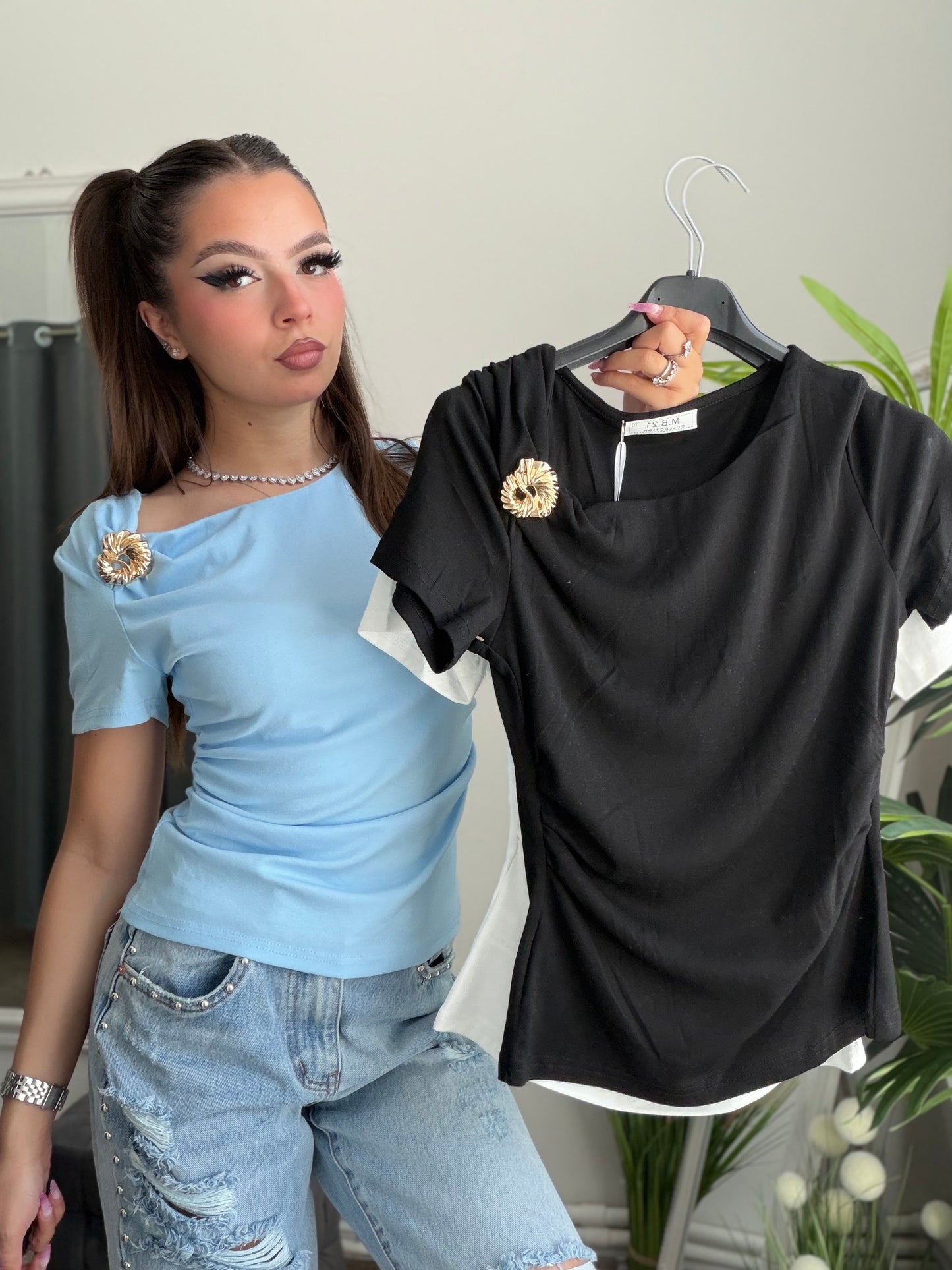 Tricou accesorizat TEODORA
